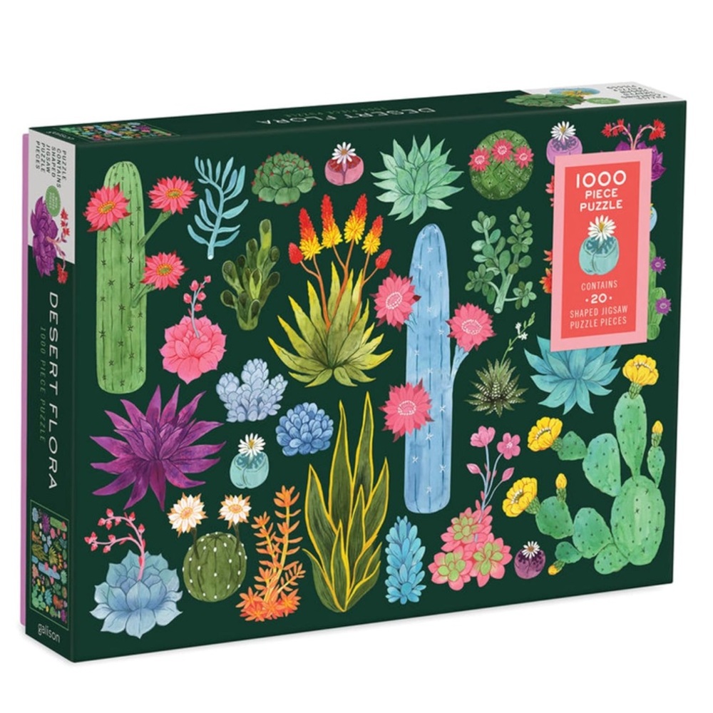 Galison Desert Flora Puzzle, 1000 Pieces